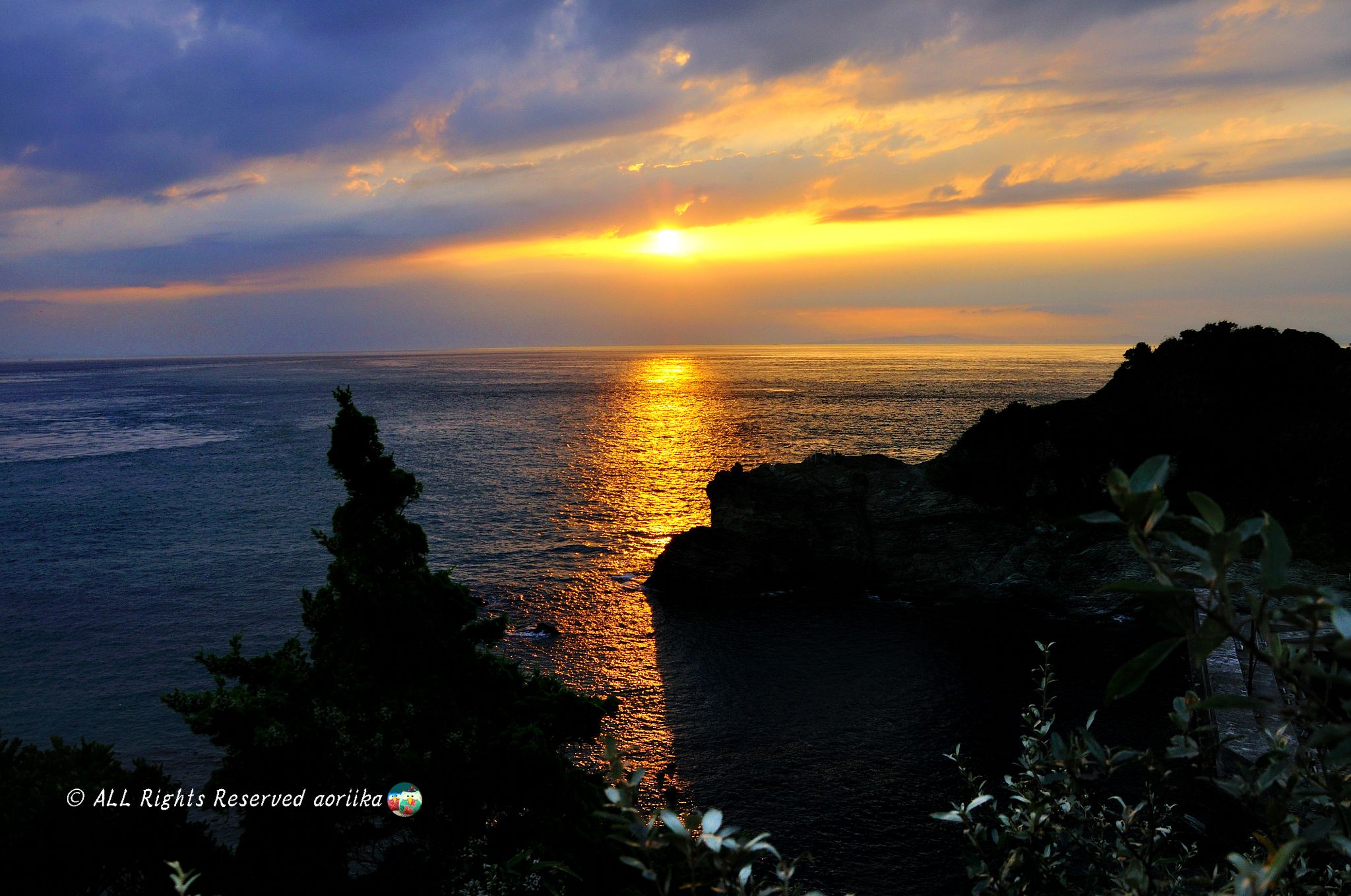 佐田岬 - 日の出日の入時刻・方角マップ